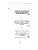 SYSTEMS, METHODS, AND DEVICES FOR COMMUNICATING DURING AN ONGOING ONLINE     MEETING diagram and image