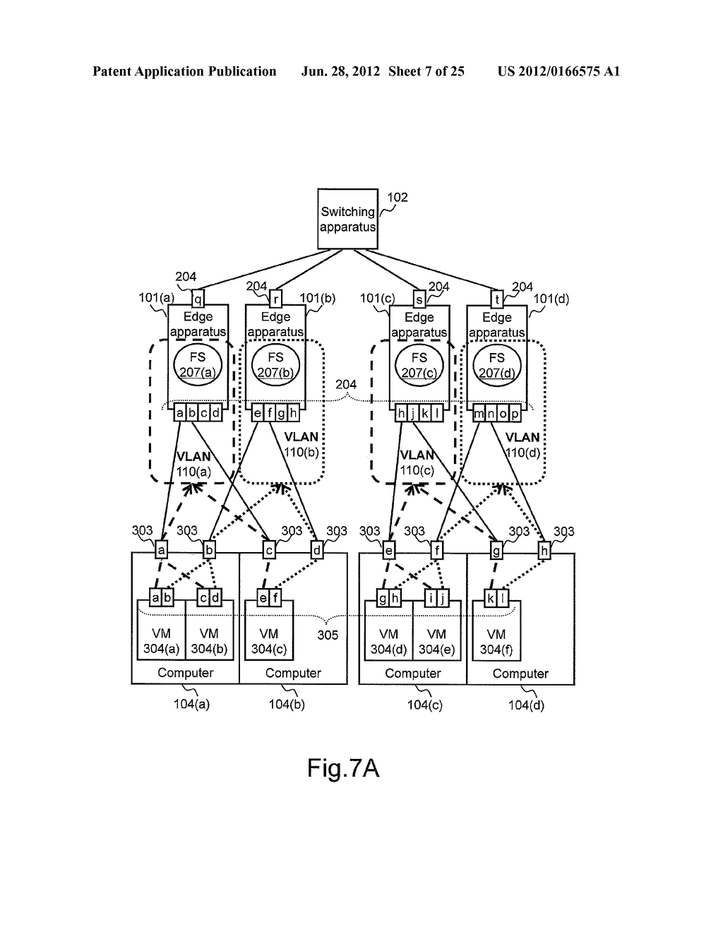 INFORMATION SYSTEM HAVING COMPUTER AND STORAGE APPARATUS COUPLED TO     NETWORK - diagram, schematic, and image 08