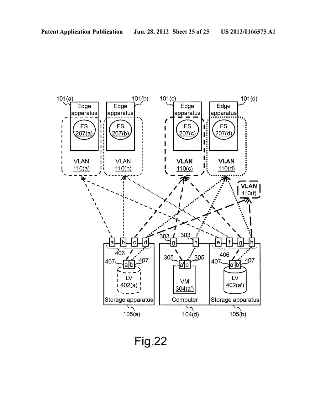 INFORMATION SYSTEM HAVING COMPUTER AND STORAGE APPARATUS COUPLED TO     NETWORK - diagram, schematic, and image 26