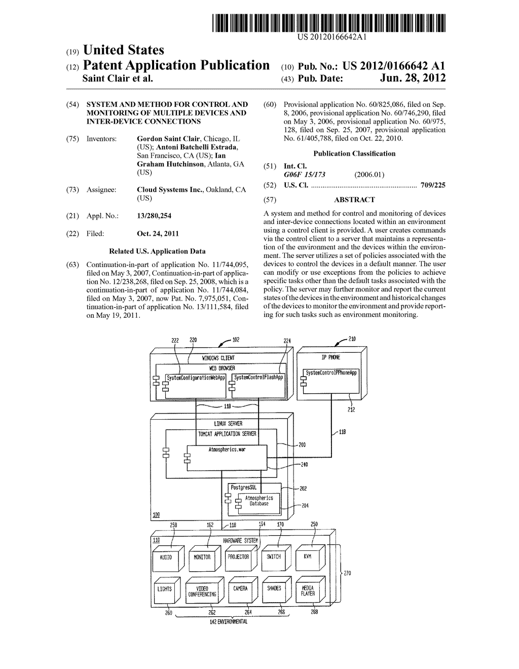System and Method for Control and Monitoring of Multiple Devices and     Inter-Device Connections - diagram, schematic, and image 01