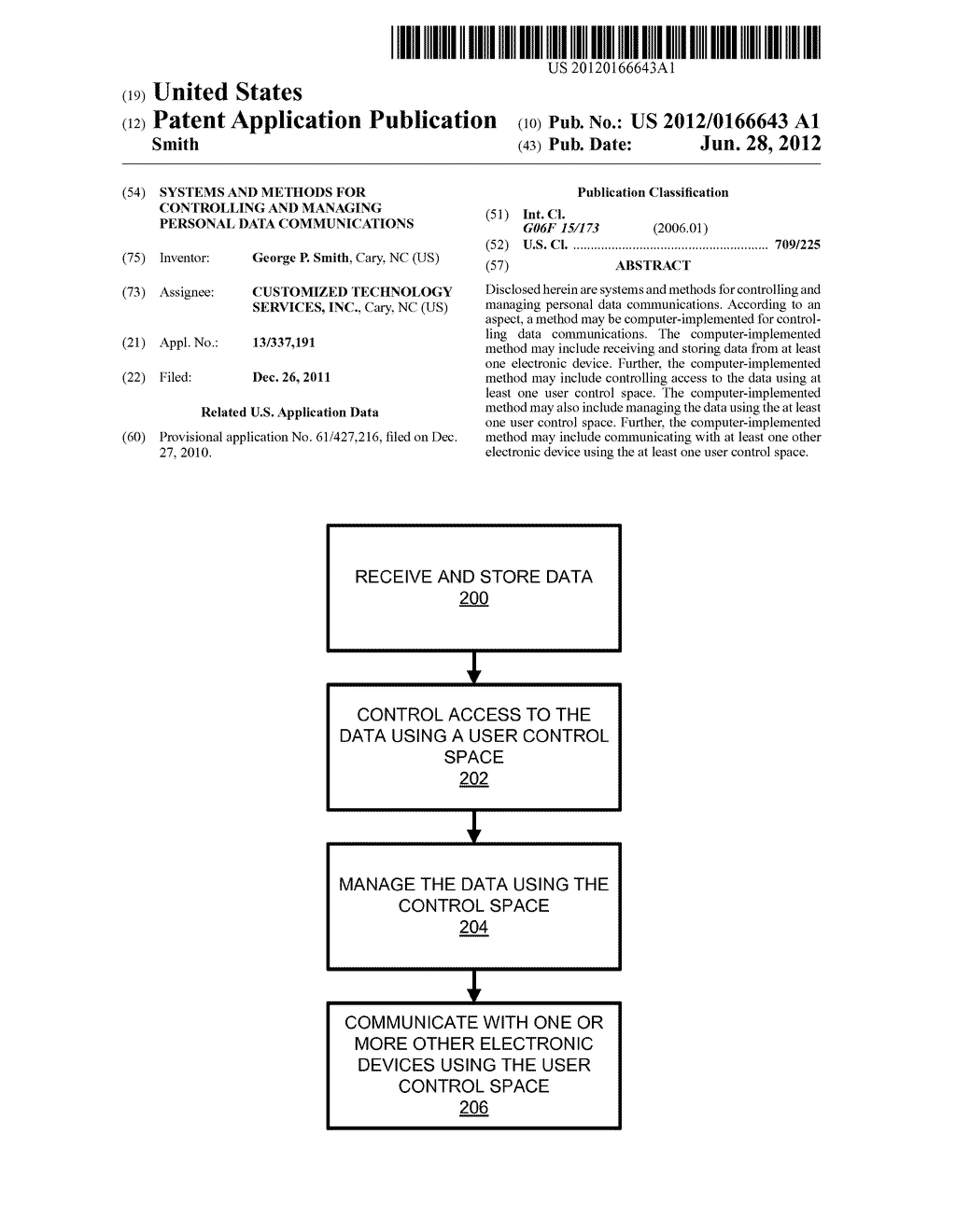 SYSTEMS AND METHODS FOR CONTROLLING AND MANAGING PERSONAL DATA     COMMUNICATIONS - diagram, schematic, and image 01