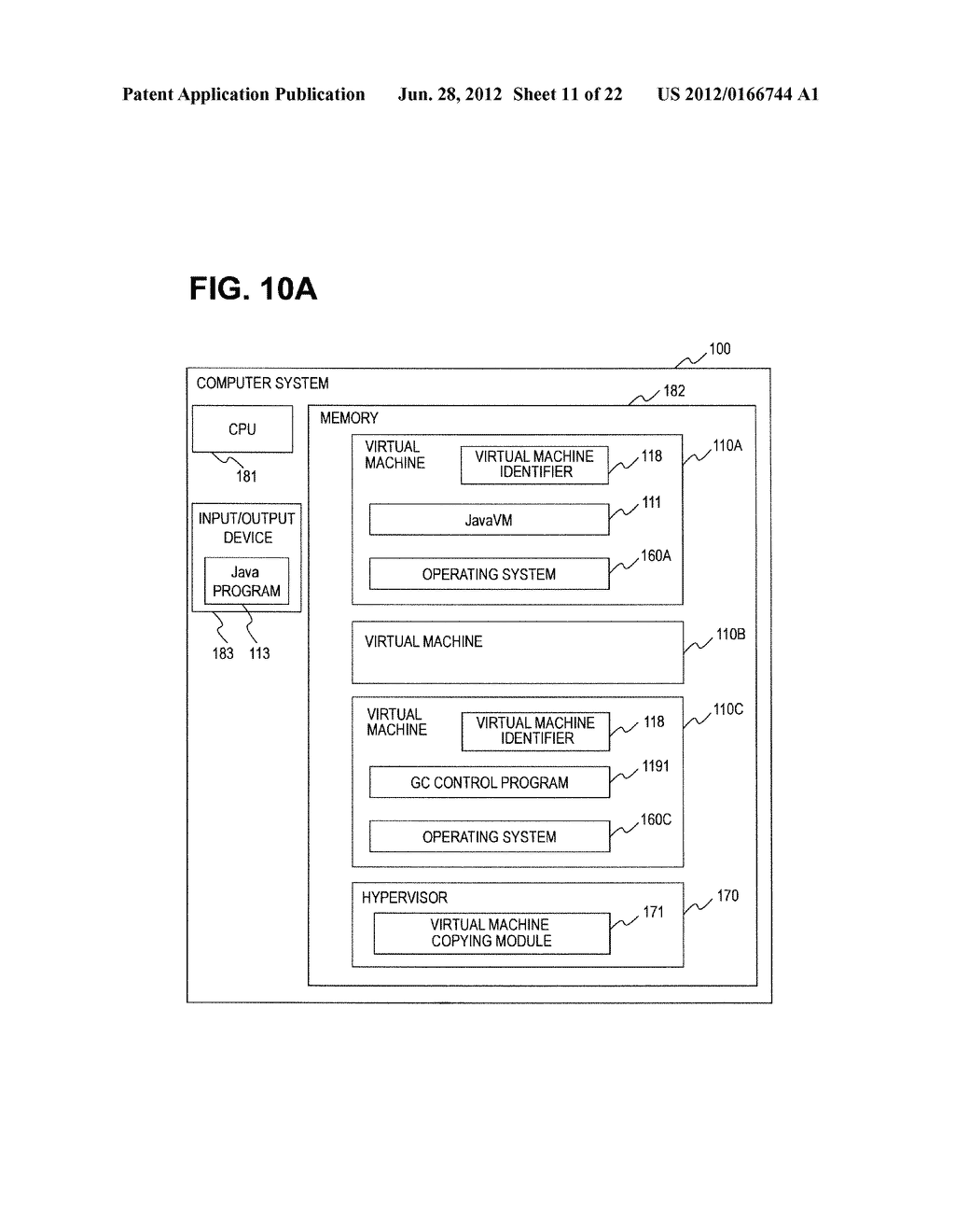 MEMORY MANAGEMENT METHOD, COMPUTER SYSTEM, AND STORAGE MEDIUM HAVING     PROGRAM STORED THEREON - diagram, schematic, and image 12