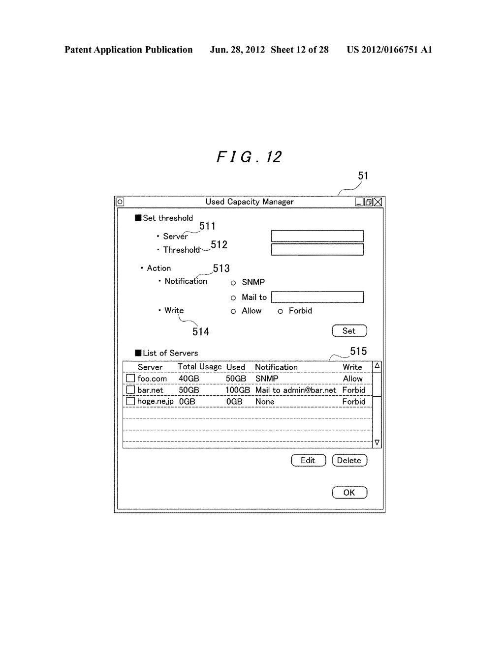 STORAGE APPARATUS AND STORAGE MANAGEMENT METHOD - diagram, schematic, and image 13