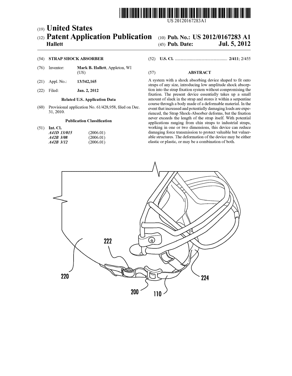 STRAP SHOCK ABSORBER - diagram, schematic, and image 01