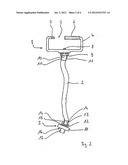 DEVICE FOR DETACHABLY FASTENING A CAMERA TO A CARRYING STRAP diagram and image