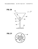 BEVERAGE GLASS WITH INTERNAL DECANTING, FILTERING, MIXING AND AERATING     CELL diagram and image