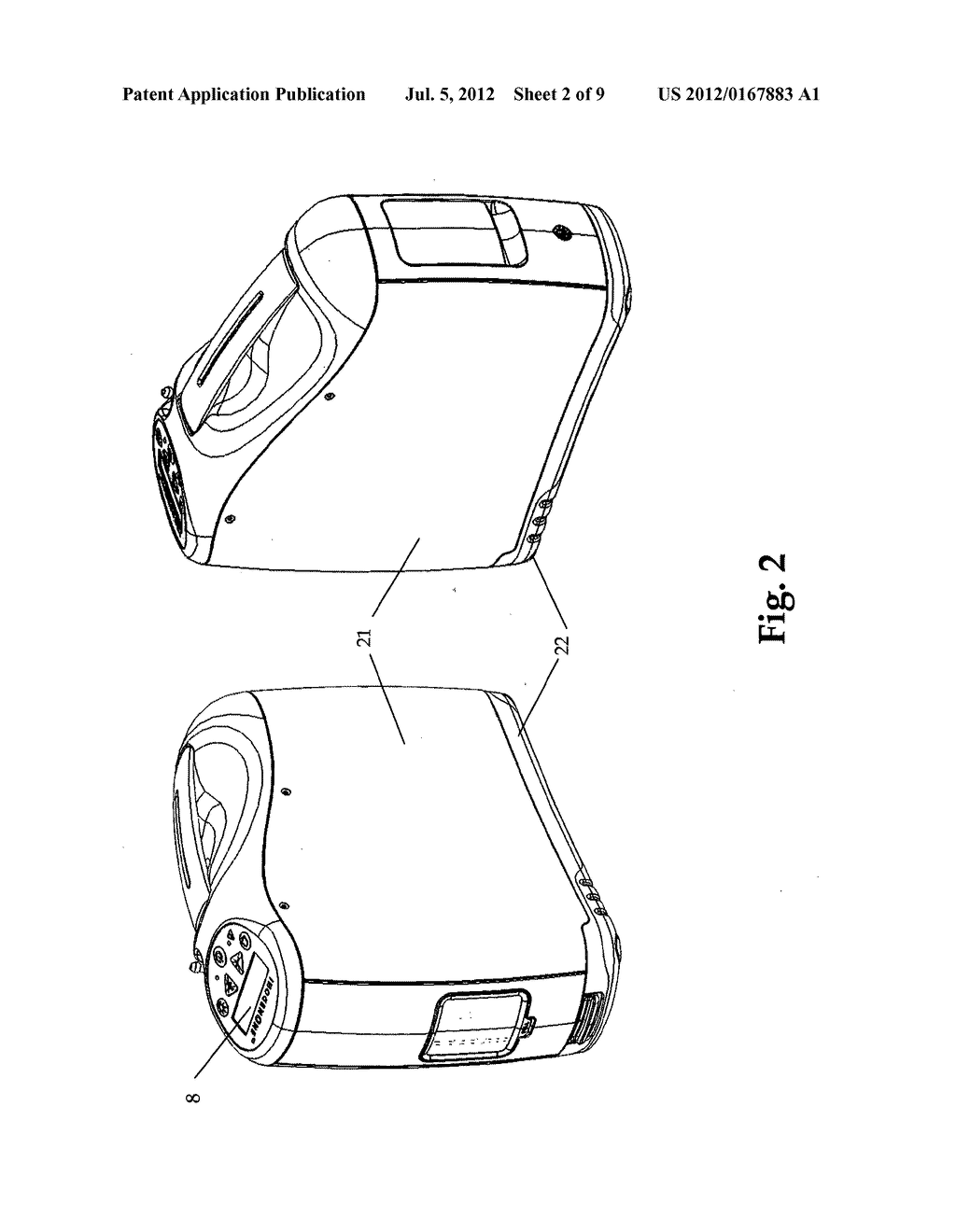 Advanced portable oxygen concentrator - diagram, schematic, and image 03