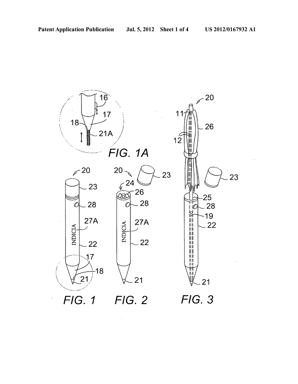 MULTI-FOLD UMBRELLA COMBINED WITH WRITING IMPLEMENT OR COSMETIC CASE - diagram, schematic, and image 02