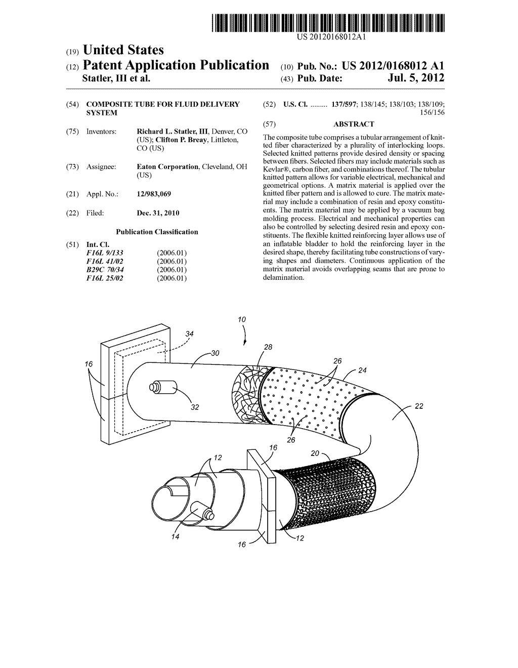 COMPOSITE TUBE FOR FLUID DELIVERY SYSTEM - diagram, schematic, and image 01