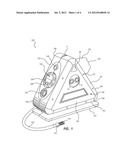 PORTABLE TIRE INFLATOR AND REFLECTIVE DEVICE diagram and image