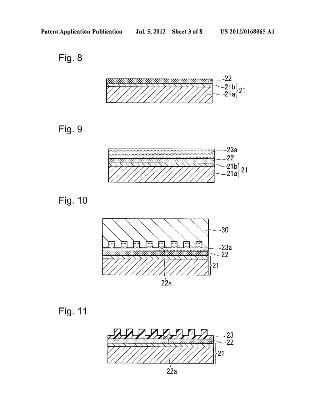 PROCESS FOR PRODUCING ARTICLE HAVING FINE CONCAVO-CONVEX STRUCTURE ON ITS     SURFACE AND PROCESS FOR PRODUCING WIRE-GRID POLARIZER - diagram, schematic, and image 04