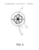 Method for Vertically Grounding and Leading Down from Center of Composite     Pole Tower and Pole Tower Thereof diagram and image