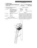 HUNTING LADDER STAND HAVING AN ENCLOSED PLATFORM diagram and image