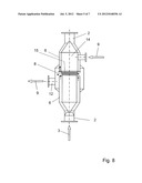 PROCEDURE AND DEVICE FOR THE SEPARATION OF FINE PARTICLES FROM GRANULATED     BULK MATERIALS IN PIPING diagram and image