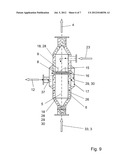 PROCEDURE AND DEVICE FOR THE SEPARATION OF FINE PARTICLES FROM GRANULATED     BULK MATERIALS IN PIPING diagram and image