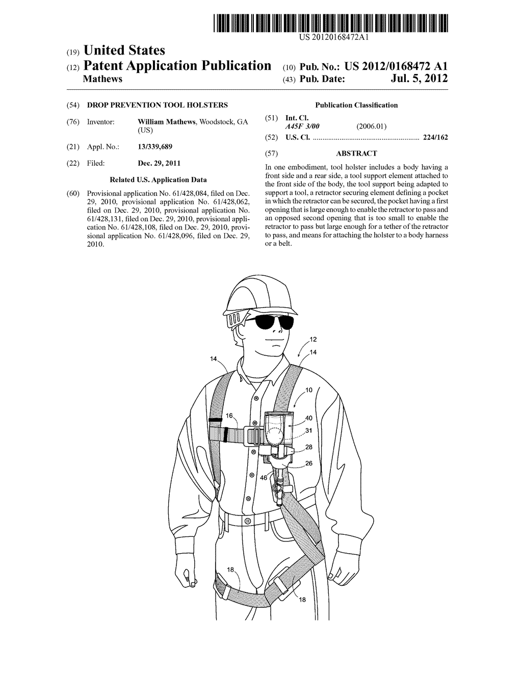 Drop Prevention Tool Holsters - diagram, schematic, and image 01