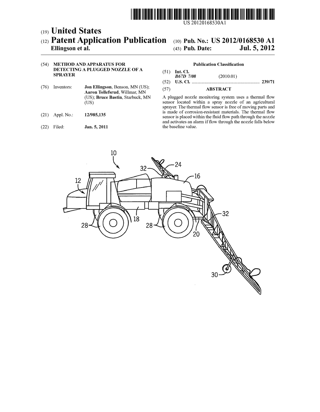 Method And Apparatus For Detecting A Plugged Nozzle Of A Sprayer - diagram, schematic, and image 01