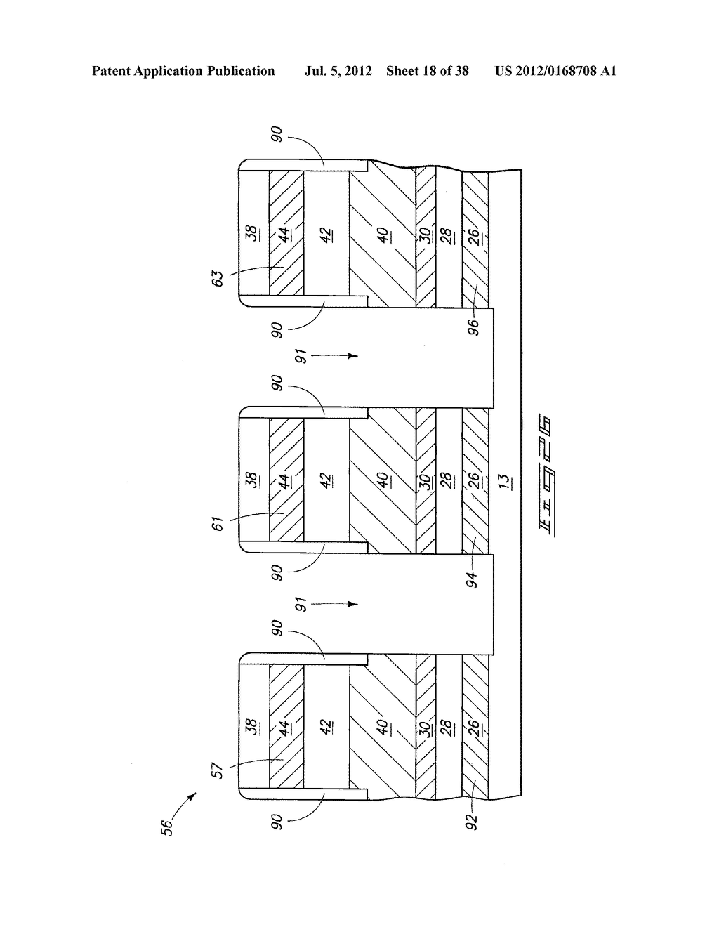 Memory Device Constructions, Memory Cell Forming Methods, and     Semiconductor Construction Forming Methods - diagram, schematic, and image 19