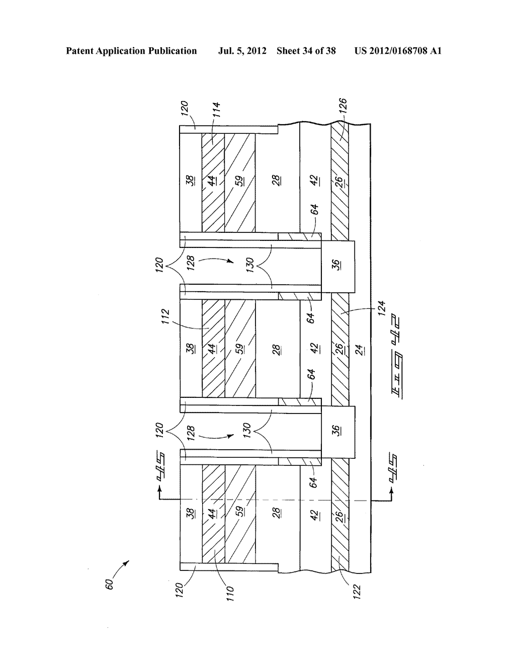 Memory Device Constructions, Memory Cell Forming Methods, and     Semiconductor Construction Forming Methods - diagram, schematic, and image 35