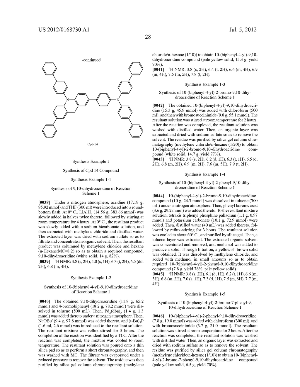 ACRIDINE DERIVATIVE AND ORGANIC ELECTROLUMINESCENCE DEVICE INCLUDING THE     SAME - diagram, schematic, and image 29