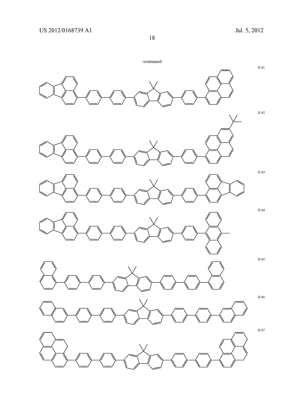 FLUORENE COMPOUND AND ORGANIC ELECTROLUMINESCENCE DEVICE - diagram, schematic, and image 20