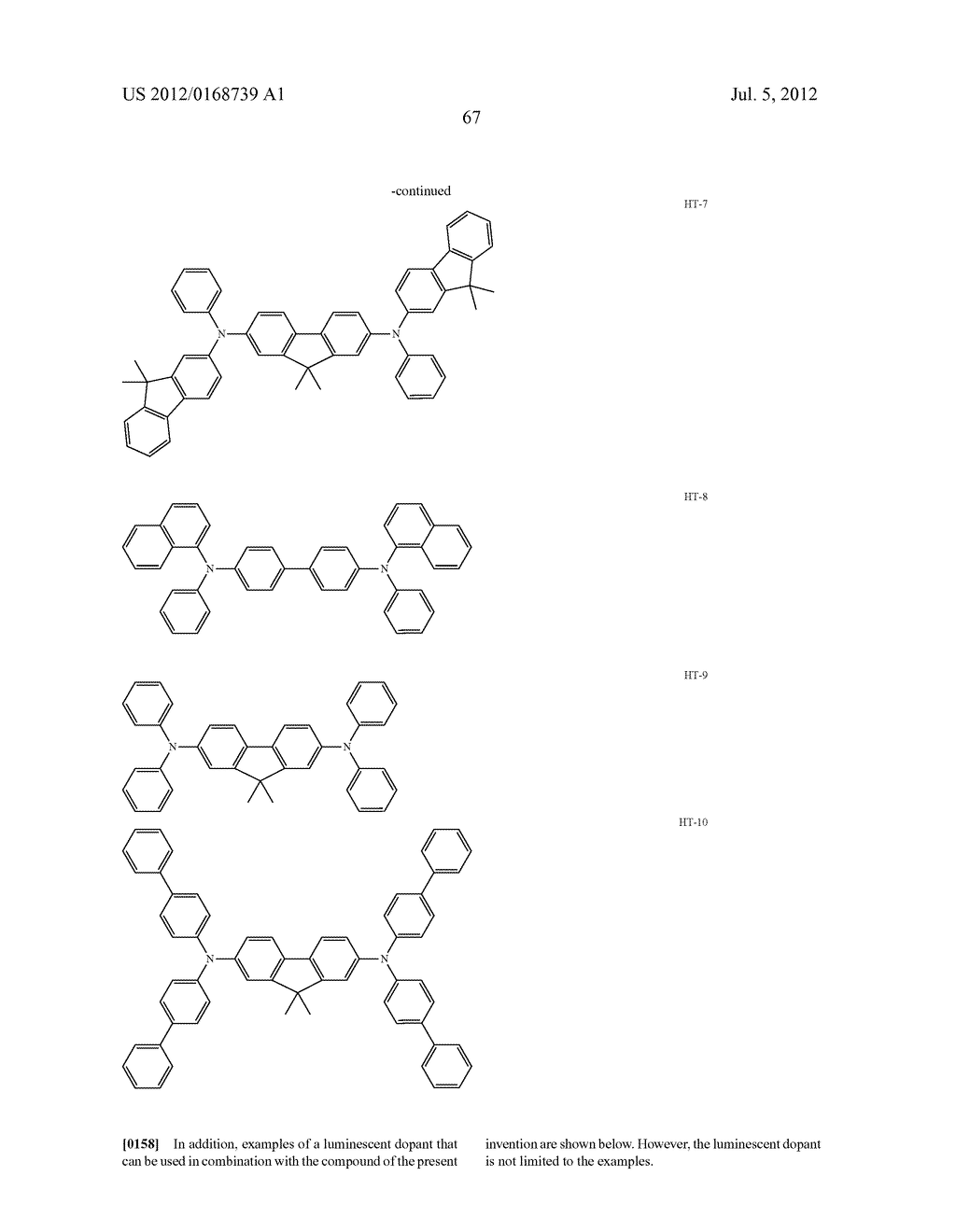 FLUORENE COMPOUND AND ORGANIC ELECTROLUMINESCENCE DEVICE - diagram, schematic, and image 69