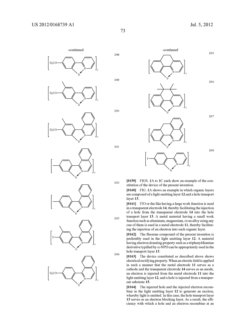 FLUORENE COMPOUND AND ORGANIC ELECTROLUMINESCENCE DEVICE - diagram, schematic, and image 75