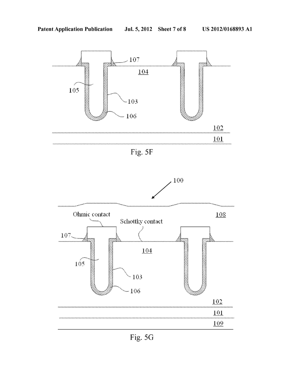 Mesa edge shielding trench Schottky rectifier and method of manufacture     thereof - diagram, schematic, and image 08