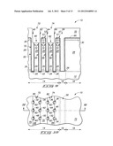 Semiconductor Constructions Containing Tubular Capacitor Storage Nodes,     And Retaining Structures Along Portions Of The Tubular Capacitor Storage     Nodes diagram and image