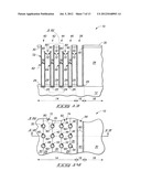 Semiconductor Constructions Containing Tubular Capacitor Storage Nodes,     And Retaining Structures Along Portions Of The Tubular Capacitor Storage     Nodes diagram and image