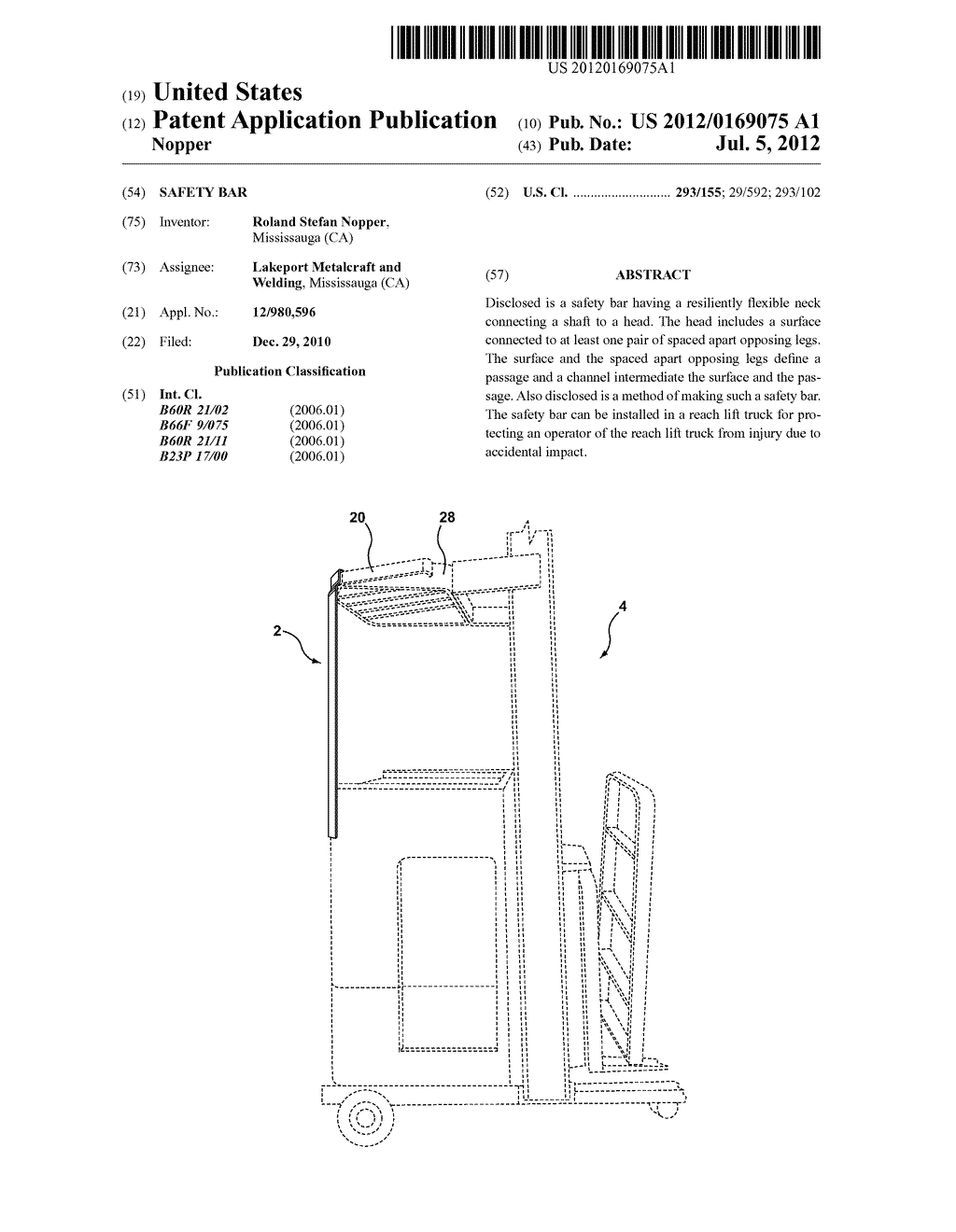 SAFETY BAR - diagram, schematic, and image 01