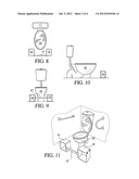 Portable Footrest for Use When Sitting on a Toilet diagram and image