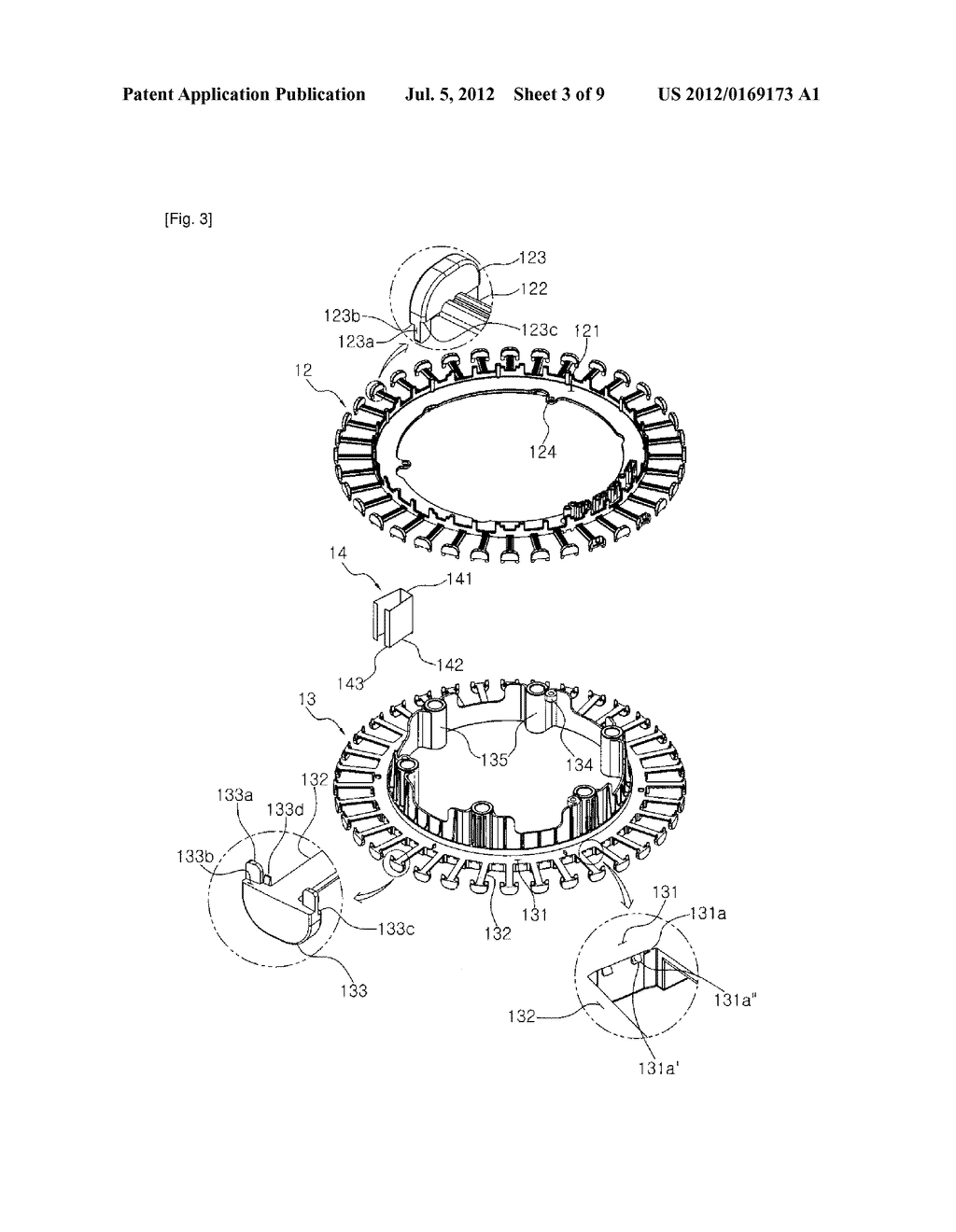 STATOR FOR MOTOR - diagram, schematic, and image 04