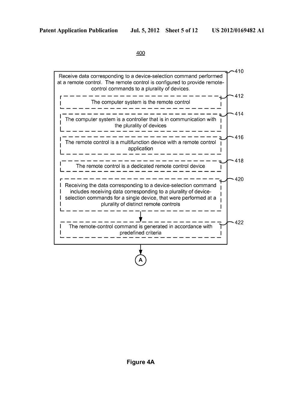 System and Method for Selecting a Device for Remote Control Based on     Determined Navigational State of a Remote Control Device - diagram, schematic, and image 06