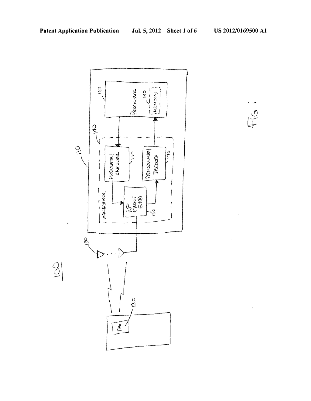 RADIO FREQUENCY IDENTIFICATION SYSTEM AND METHOD USED TO PERFORM     ELECTRONIC ARTICLE SURVEILLANCE - diagram, schematic, and image 02