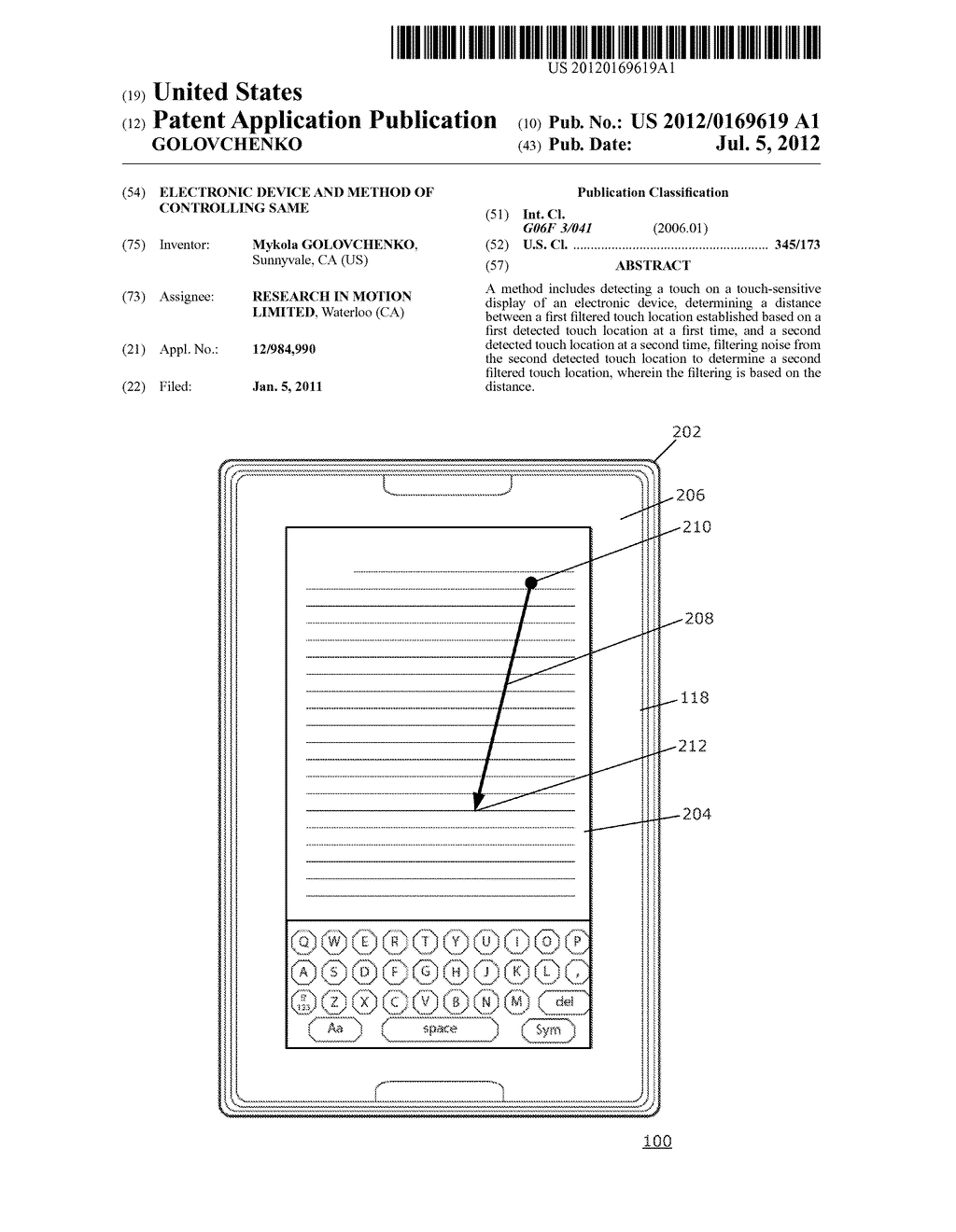 ELECTRONIC DEVICE AND METHOD OF CONTROLLING SAME - diagram, schematic, and image 01