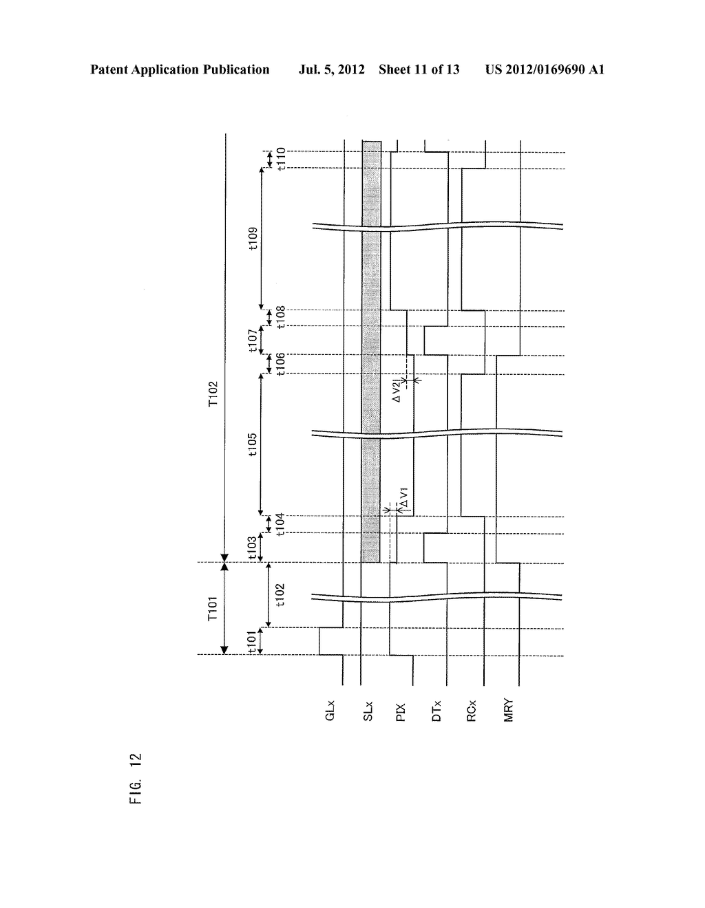 DISPLAY DEVICE AND DRIVE METHOD FOR DISPLAY DEVICE - diagram, schematic, and image 12
