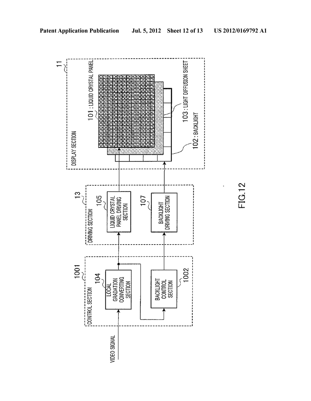 DISPLAY DEVICE AND DISPLAY METHOD - diagram, schematic, and image 13