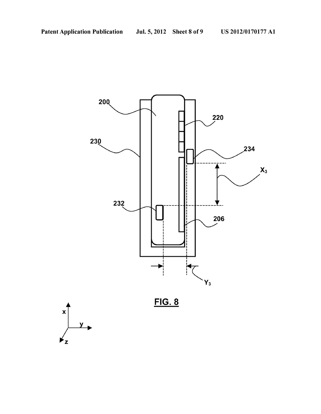 ELECTRONIC DEVICE HAVING AN ELECTRONIC COMPASS ADAPTED TO DETECT WHEN THE     DEVICE IS IN A HOLSTER - diagram, schematic, and image 09