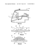 ILLUMINATION APPARATUS USING A SOLID STATE SOURCE AND A THICK COMPOSITE     MOLDED LENS diagram and image