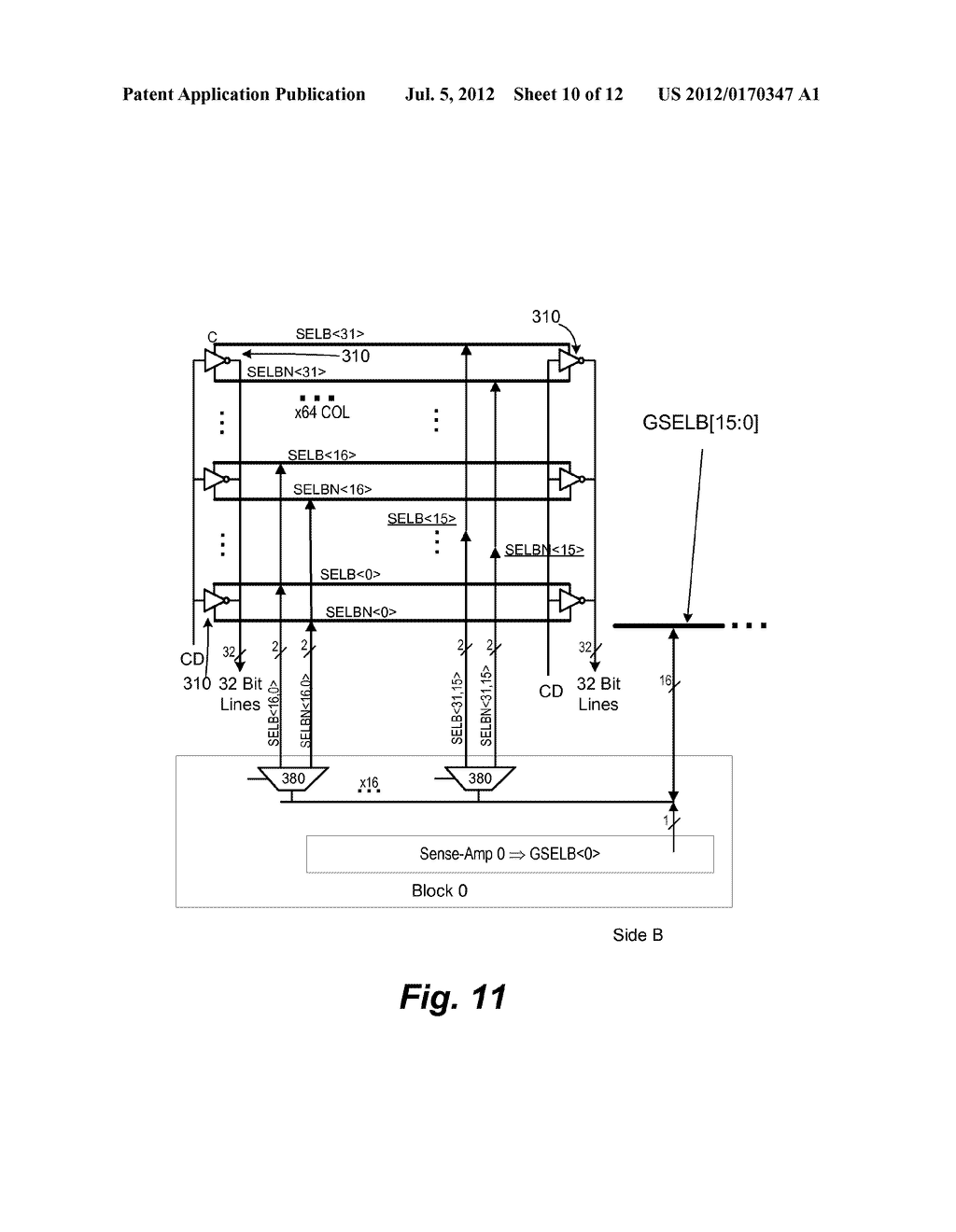 MEMORY SYSTEM WITH SECTIONAL DATA LINES - diagram, schematic, and image 11