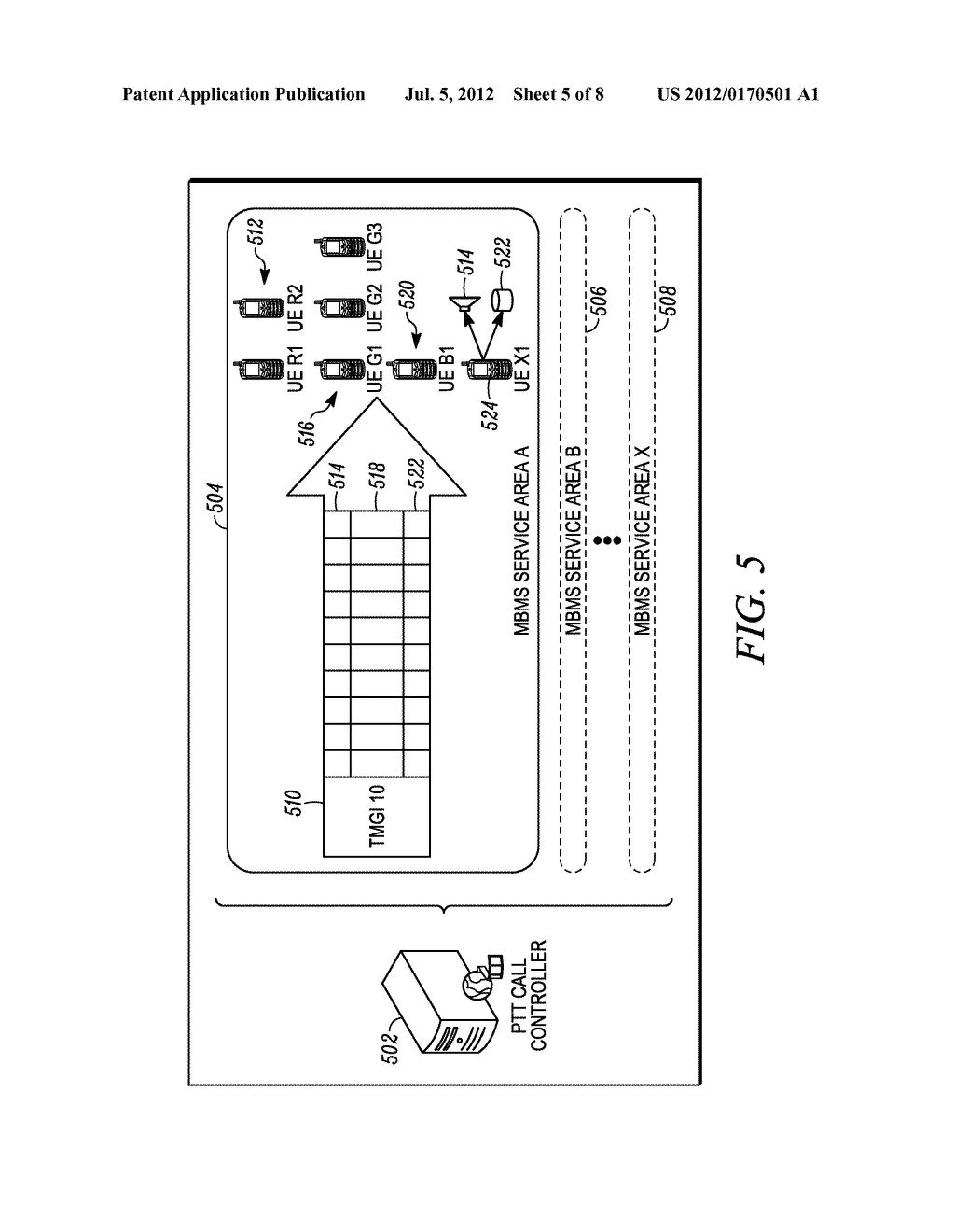 METHODS FOR TRANPORTING A PLURALITY OF MEDIA STREAMS OVER A SHARED MBMS     BEARER IN A 3GPP COMPLIANT COMMUNICATION SYSTEM - diagram, schematic, and image 06