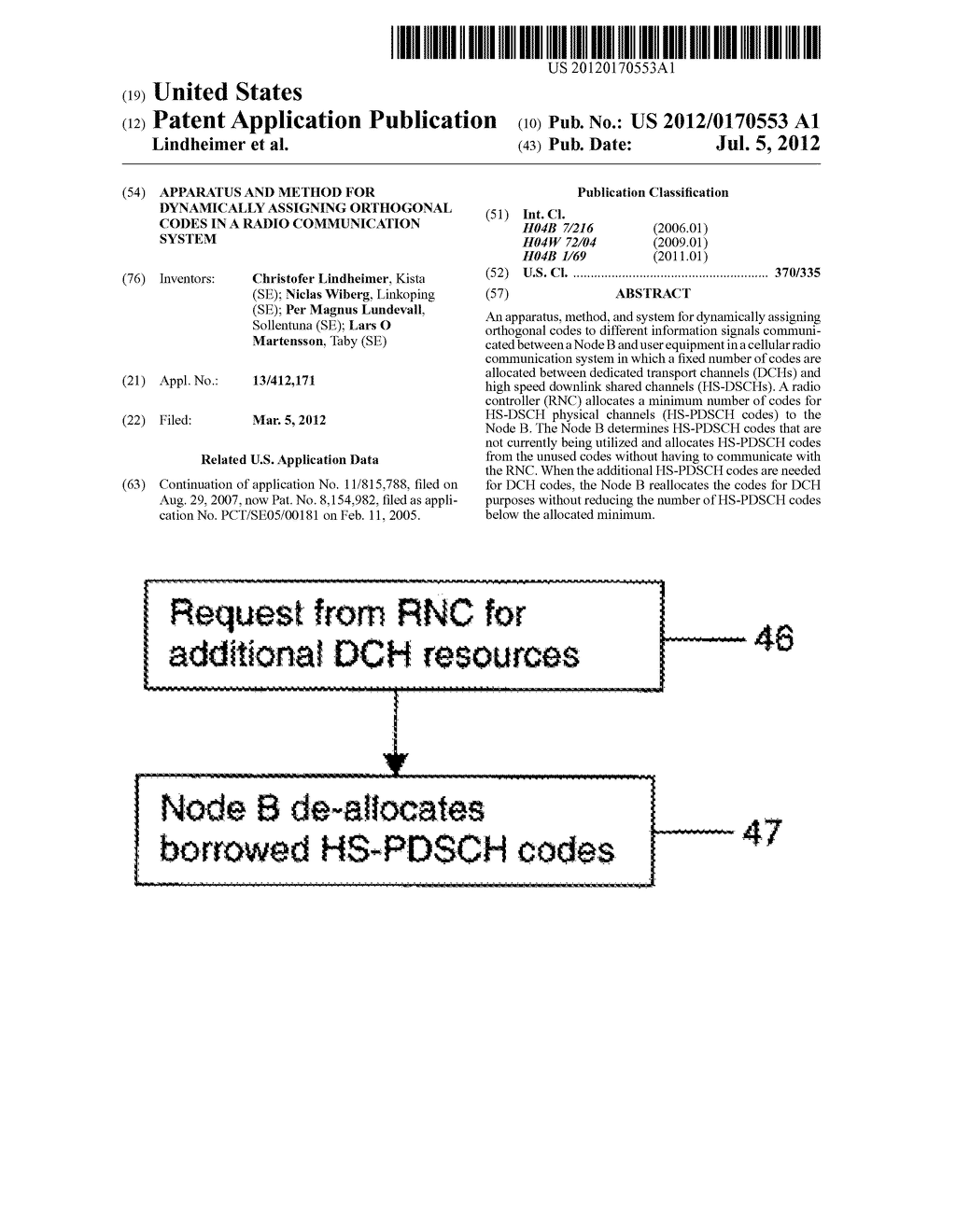 Apparatus and Method for Dynamically Assigning Orthogonal Codes in a Radio     Communication System - diagram, schematic, and image 01