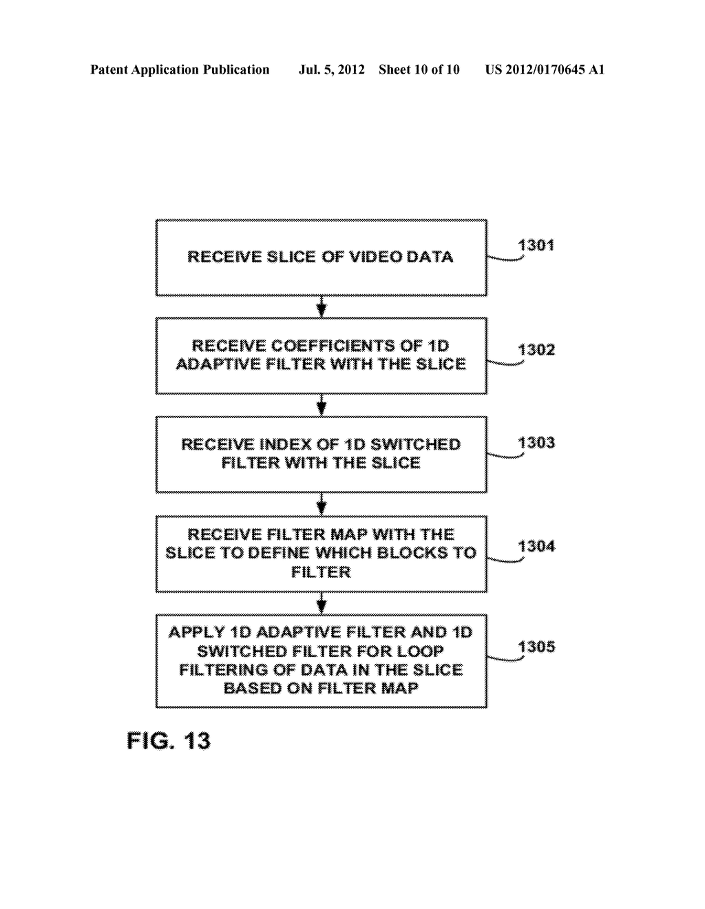 VIDEO FILTERING USING A COMBINATION OF ONE-DIMENSIONAL SWITCHED FILTER AND     ONE-DIMENSIONAL ADAPTIVE FILTER - diagram, schematic, and image 11