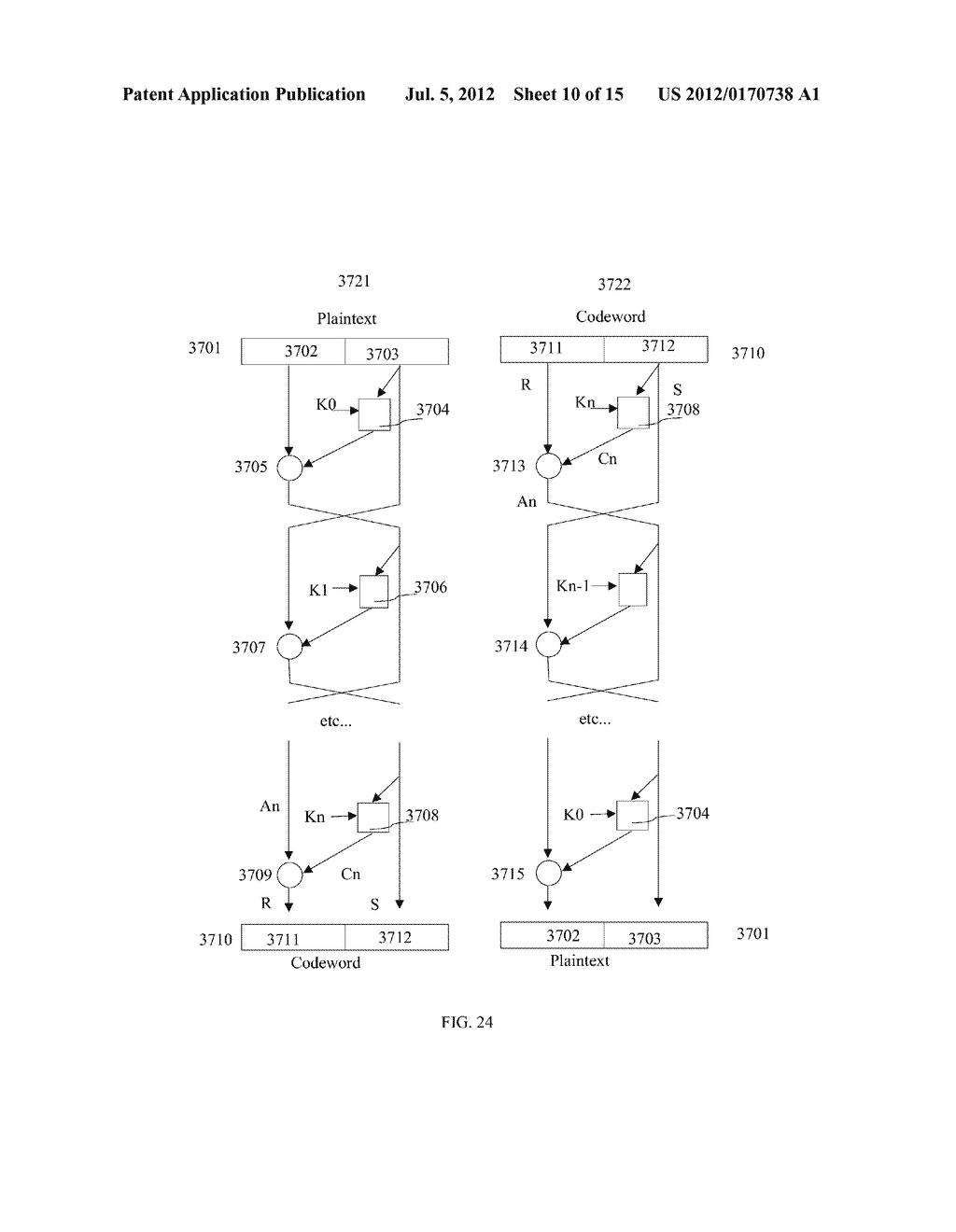 Methods and Apparatus in Alternate Finite Field Based Coders and Decoders - diagram, schematic, and image 11