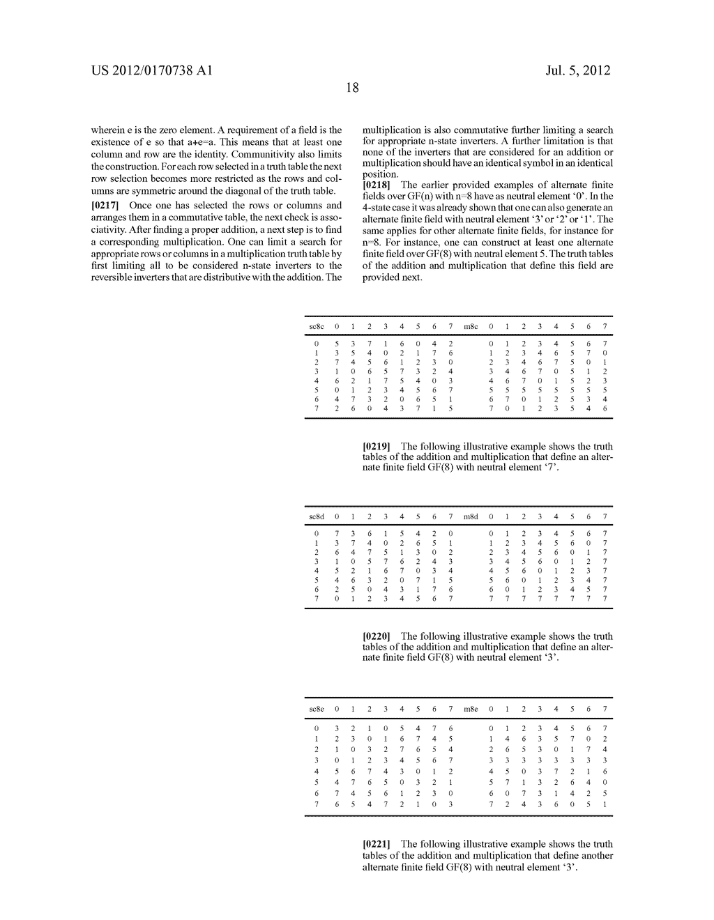 Methods and Apparatus in Alternate Finite Field Based Coders and Decoders - diagram, schematic, and image 34