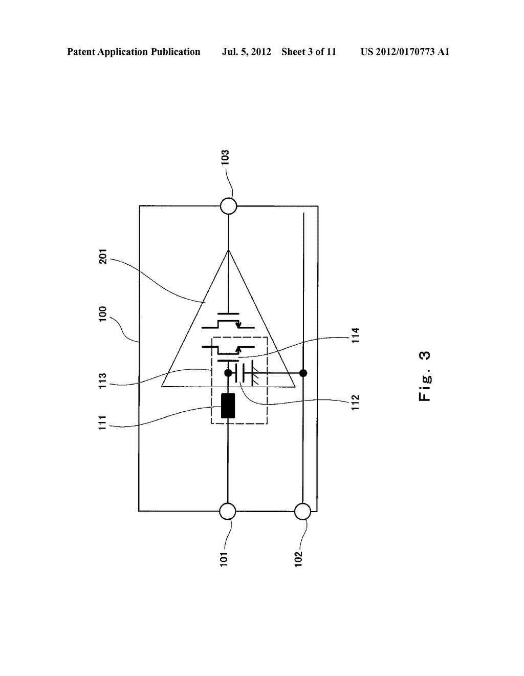 AMPLIFIER WITH HIGH-FREQUENCY NOISE REMOVING FUNCTION, MICROPHONE MODULE,     AND SENSOR MODULE - diagram, schematic, and image 04