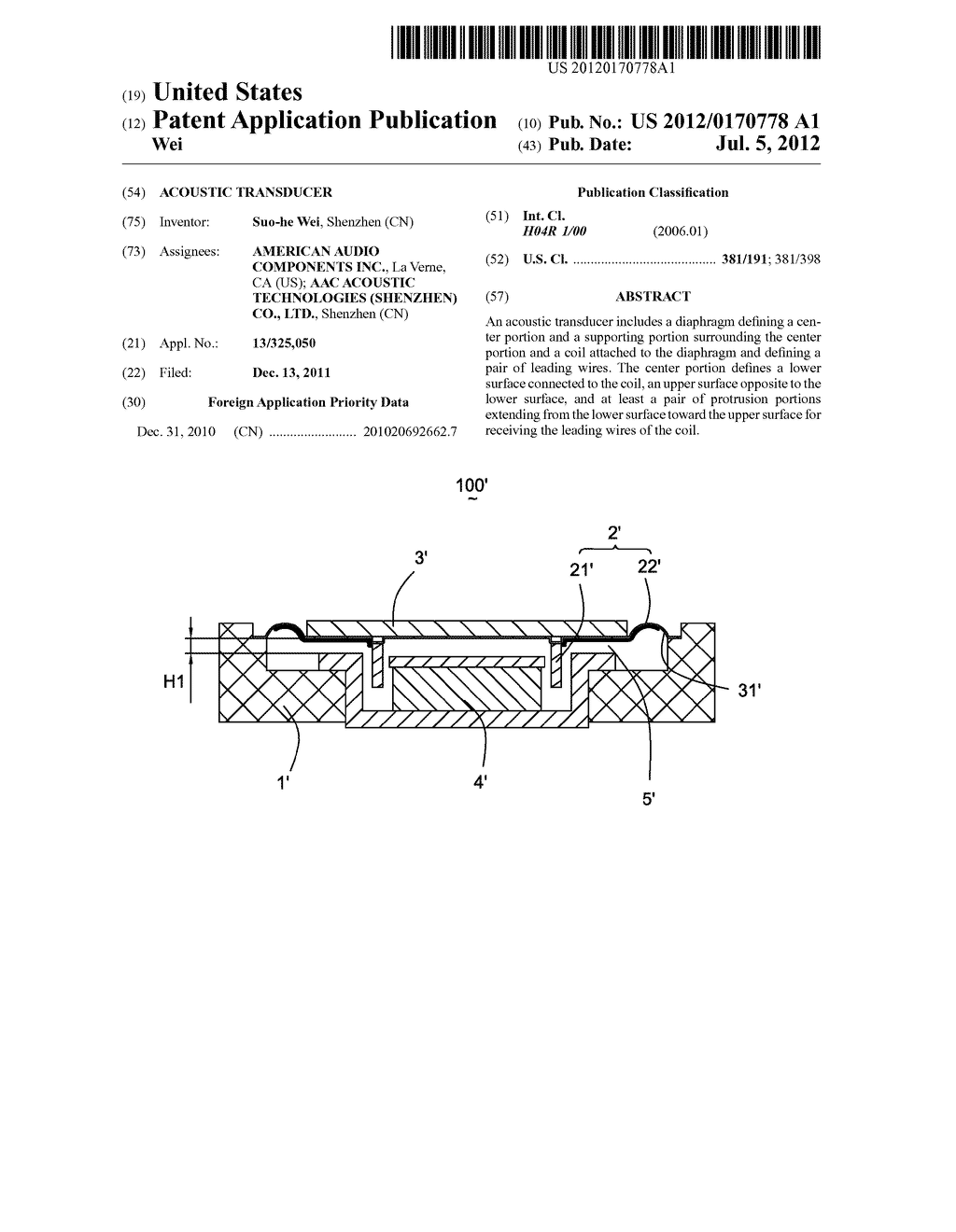 Acoustic transducer - diagram, schematic, and image 01