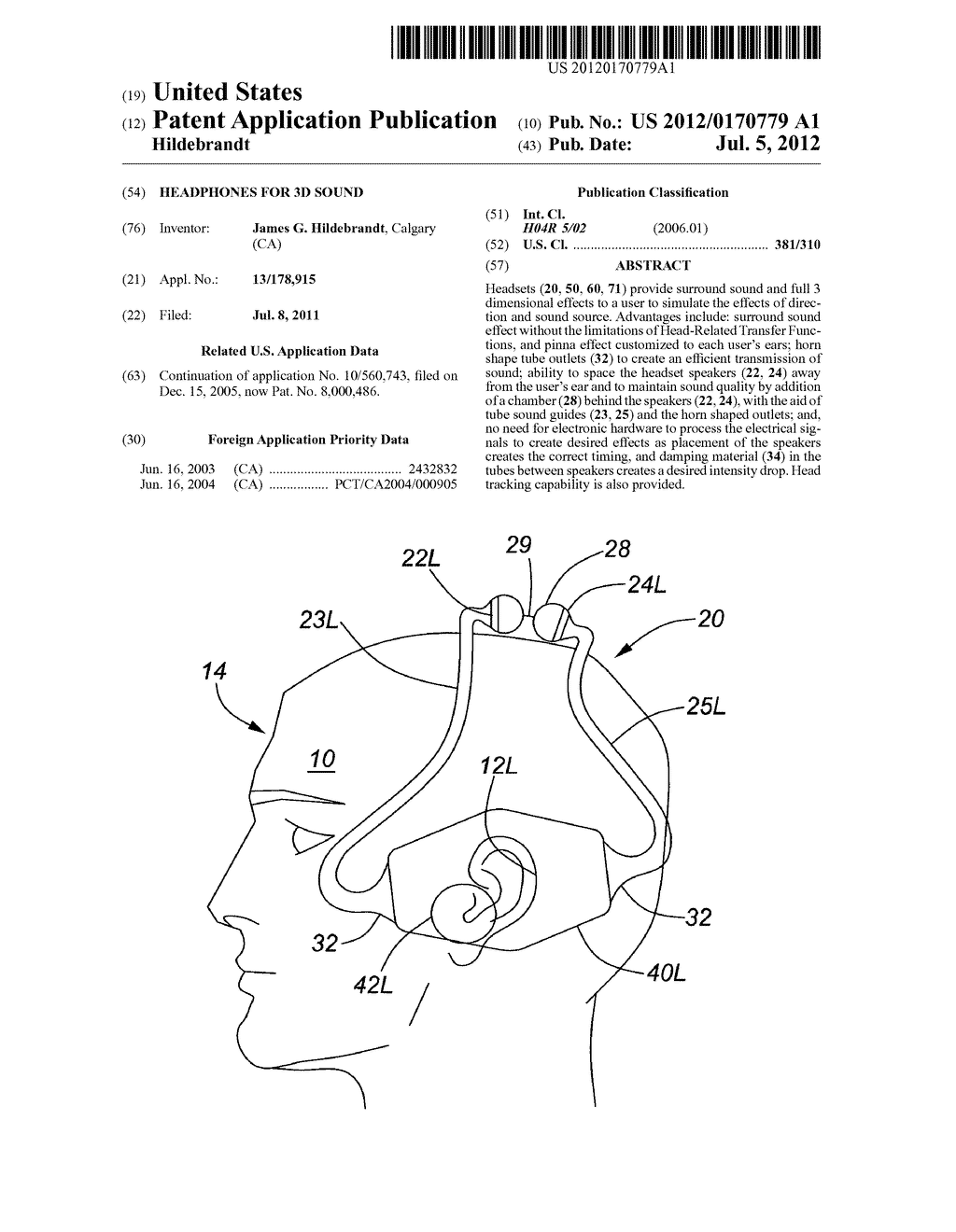 HEADPHONES FOR 3D SOUND - diagram, schematic, and image 01