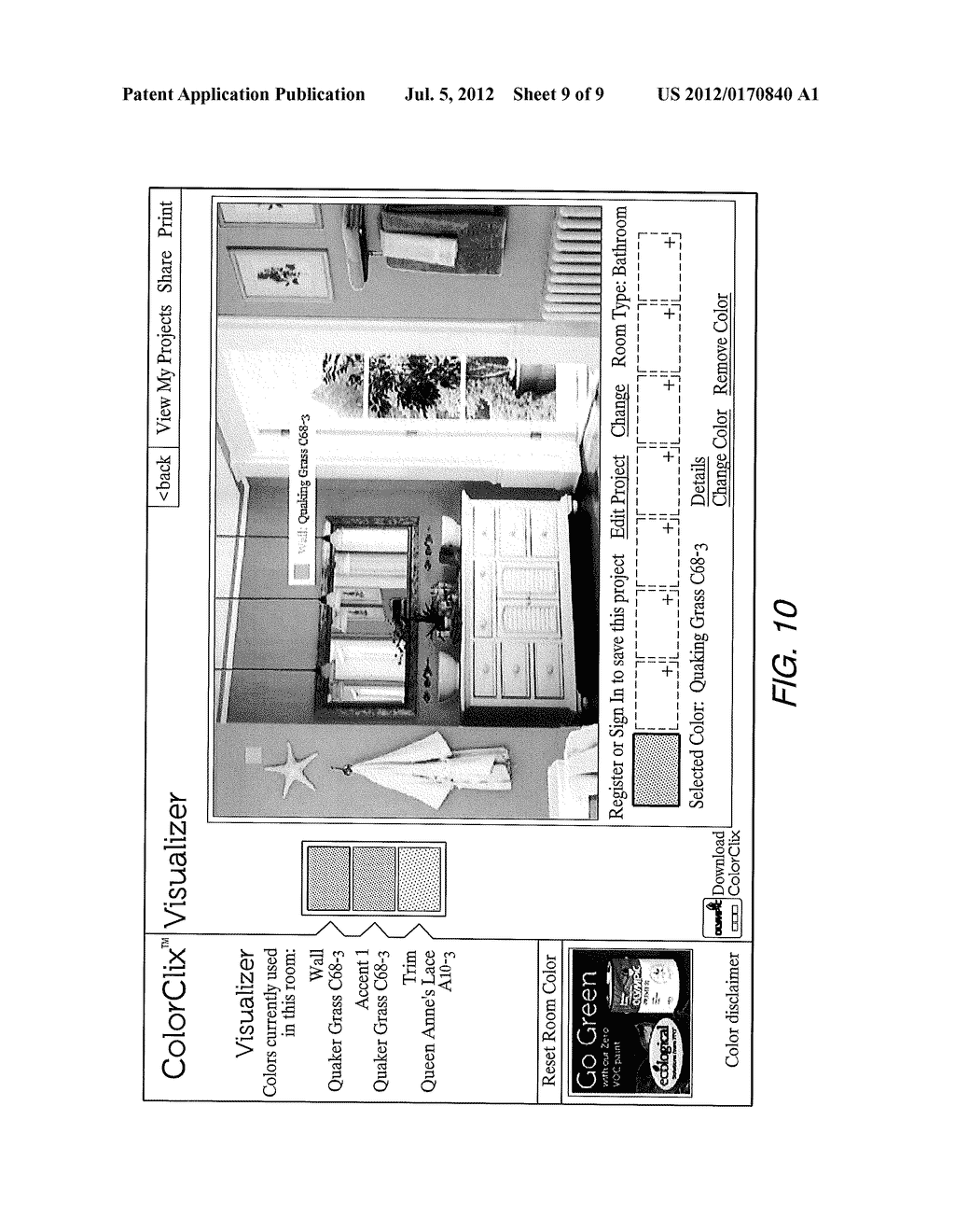 WEB-BASED ARCHITECTURAL COLOR SELECTION SYSTEM - diagram, schematic, and image 10